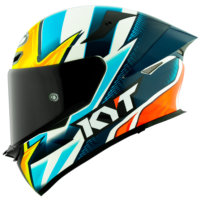 KYT TT-Revo full-face helmet in Leandro Tati Mercado Replica gloss livery