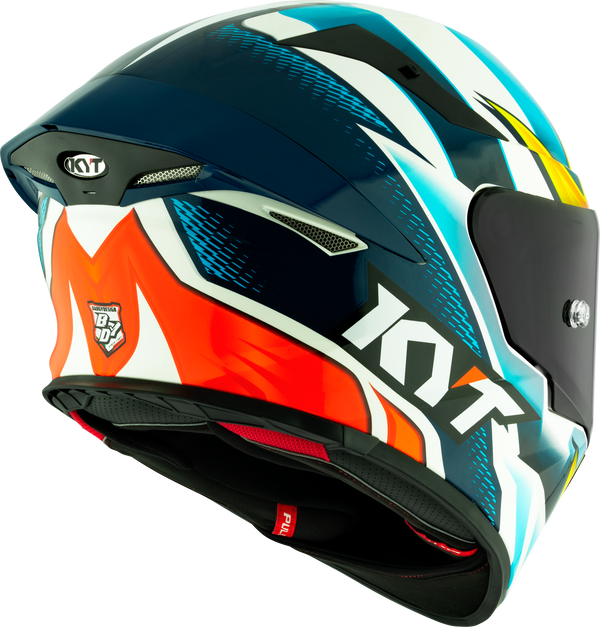 KYT TT-Revo full-face helmet in Leandro Tati Mercado Replica gloss livery