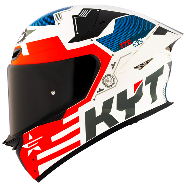 KYT TT-Revo full-face helmet in Fuselage Red — part Y6TR0020