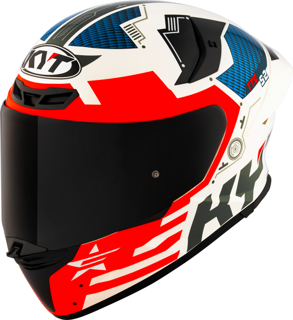 KYT TT-Revo full-face helmet in Fuselage Red — part Y6TR0020