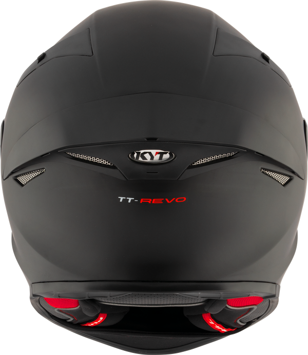 KYT TT-Revo full-face helmet in matte black, ECE 22.06 approved, part Y6TR00X6