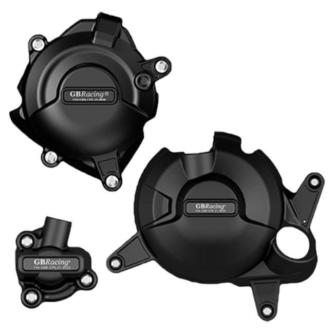 GBRacing engine cover protector complete set for Yamaha YZF-R3 2023–2026