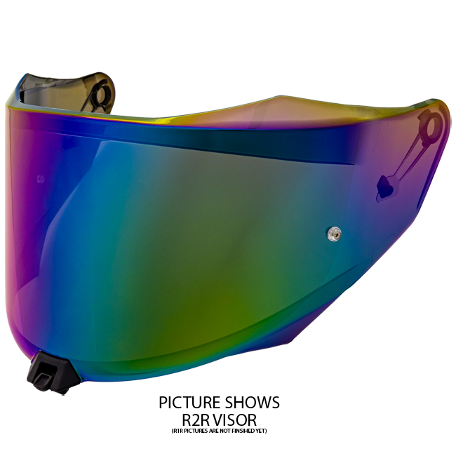 KYT R1R iridium rainbow mirror visor YAR10VI0