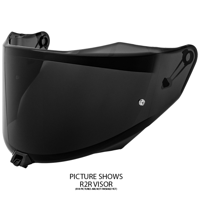 KYT R1R dark tint black visor YAR10VS0