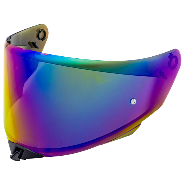 KYT TT-Revo visor in iridium rainbow mirror finish, part YATR0VI0