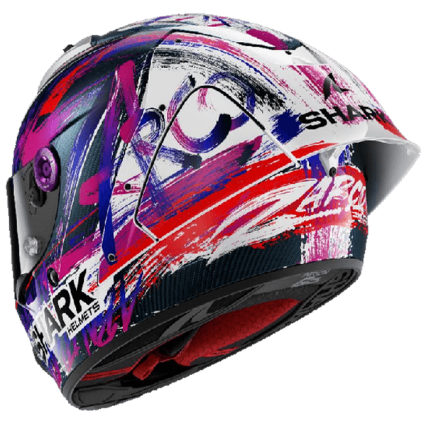 Shark Aeron GP FIM Racing helmet Johann Zarco Signature Replica 2025 violet matte carbon