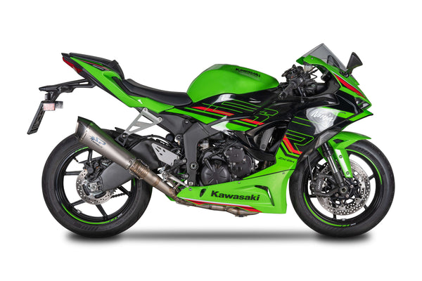 Spark Exhaust GKA8832T titanium full system with Konix EVO silencer on Kawasaki ZX-6R