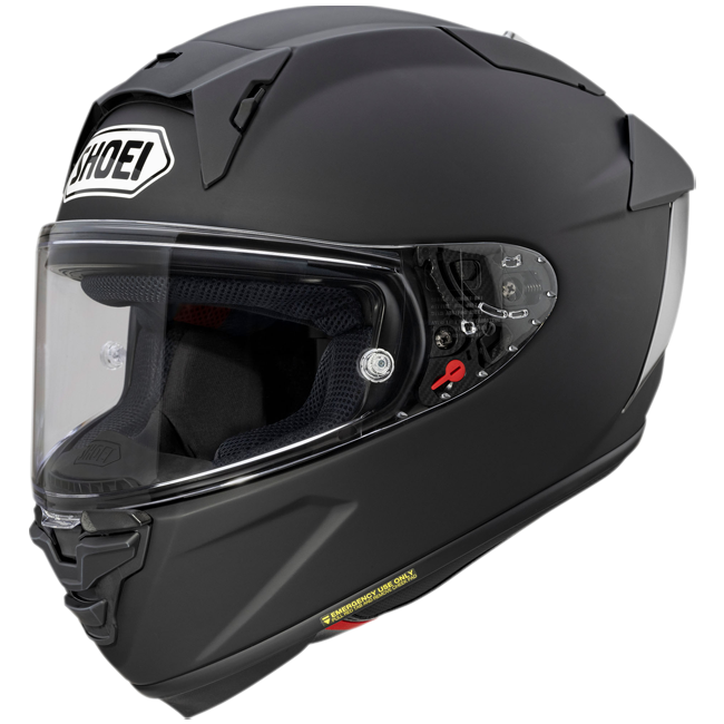 Shoei X-SPR PRO full-face racing helmet in matte black