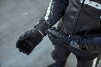 Spidi Carbo 5 sport motorcycle leather gloves men's black