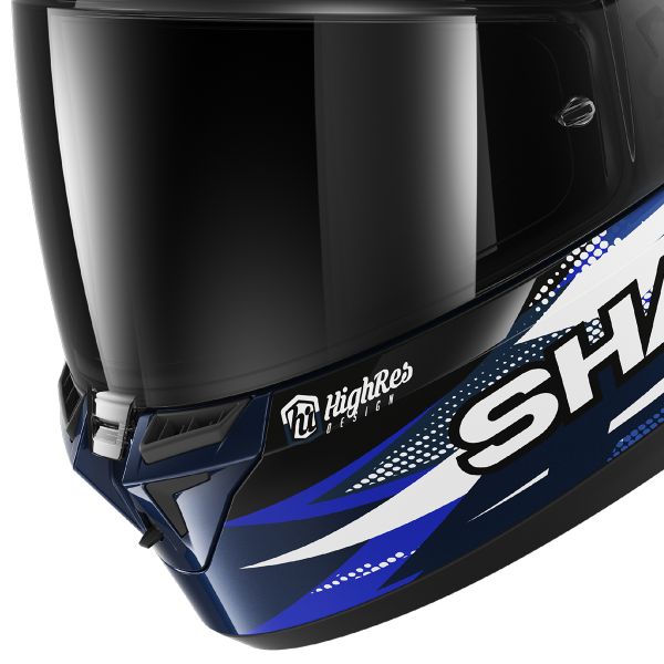 Shark Skwal Cup Johann Zarco Replica 2025 HE6530 full-face helmet in red silver and blue