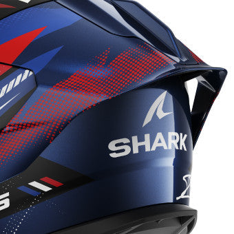 Shark Skwal Cup Johann Zarco Replica 2025 HE6530 full-face helmet in red silver and blue