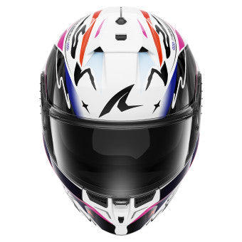 Shark Skwal Cup Speed-Fancy WKO HE6514 full-face helmet in white and orange