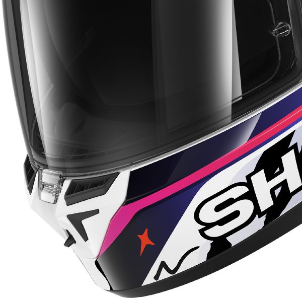 Shark Skwal Cup Speed-Fancy WKO HE6514 full-face helmet in white and orange