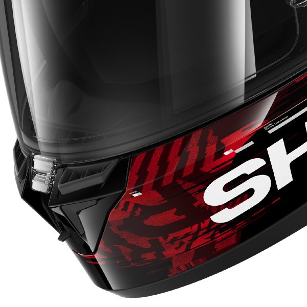 Shark Skwal Cup Speed-Vib KRS full-face helmet in red and silver — HE6510