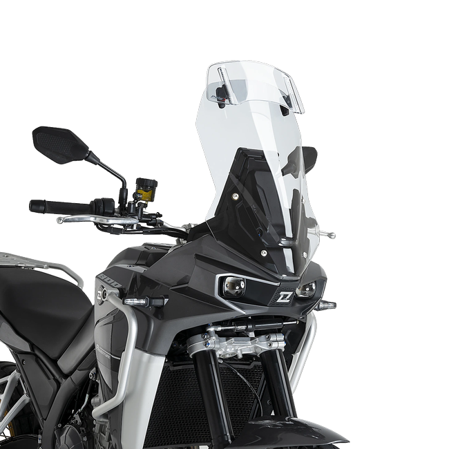 Puig Touring Windshield with Visor for Kove 800X Rally (2025–2026) – Clear (am Motorrad)