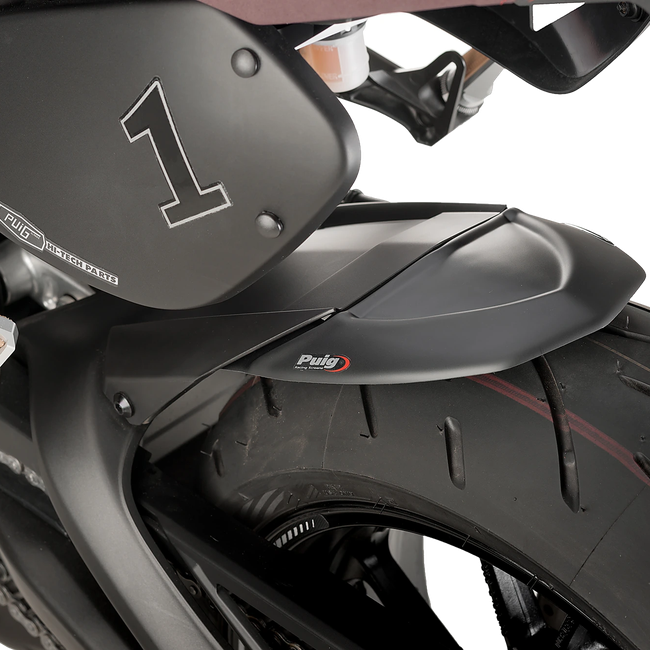 Puig Rear Fender Extension for Yamaha XSR900 (2016–2021) – Matt black (am Motorrad)