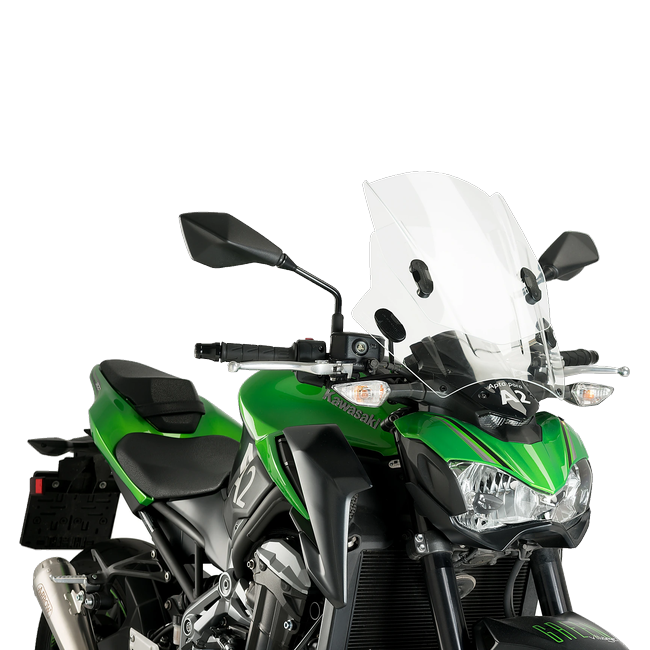 Puig Up&Down Windscreen for Kawasaki Z900 (2017–2024) – Clear (am Motorrad)