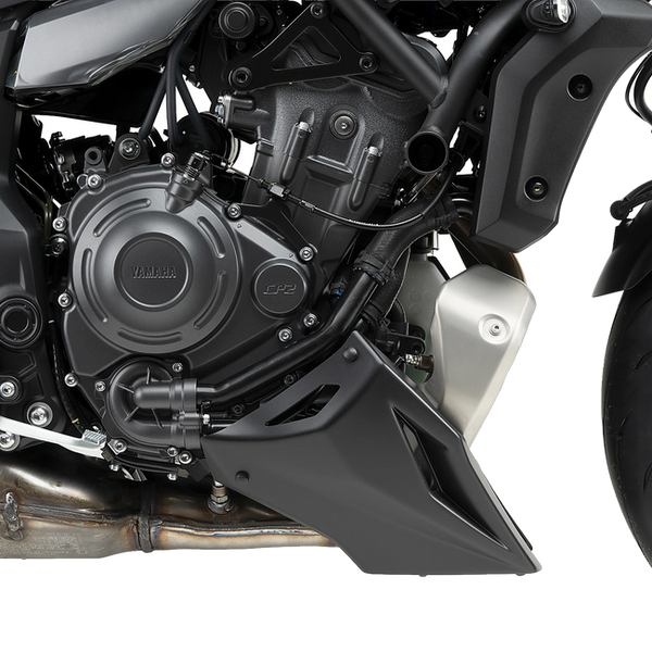 Puig Engine Spoiler for Yamaha MT-07 (2025–2026) – Matt black (am Motorrad)