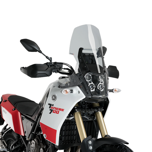 Puig Touring Windscreen for Yamaha Tenere 700 / World Raid (2019–2025) – Smoke (am Motorrad)