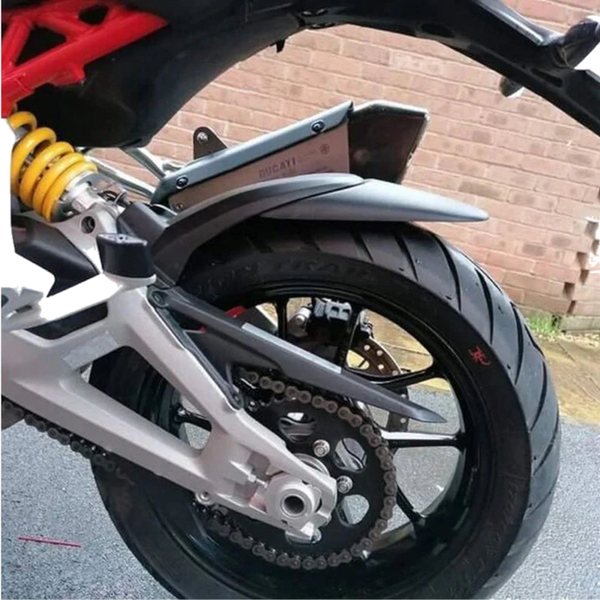 Puig Rear Fender Extension for Ducati Multistrada V4S Sport (2021–2023) – Matt black (am Motorrad)