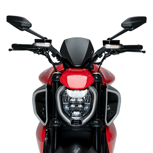 Puig New Generation Sport Plus Windscreen for Ducati Diavel V4 (2024–2026) – Matt black (am Motorrad)