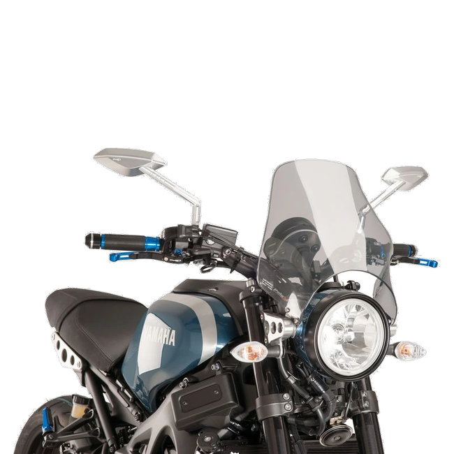 Puig Naked Windscreen for Yamaha XSR900 (2016–2019) – Smoke (am Motorrad)