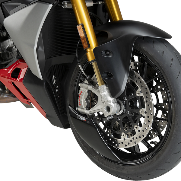 Puig Aero Wheel Deflector for Ducati Panigale V2 S (2025–2026) – Black (am Motorrad)
