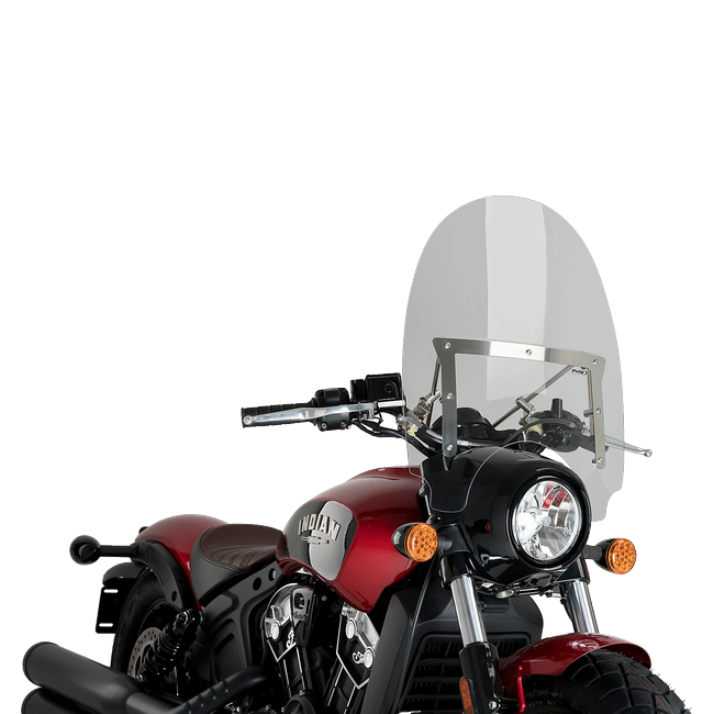 Puig Highway Windscreen for Indian Scout Bobber (2018–2019) – Clear (am Motorrad)