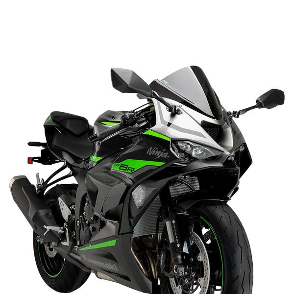 Puig Race Side Spoilers with Winglets for Kawasaki ZX-6R Ninja (2024–2026) – Carbon look (am Motorrad)