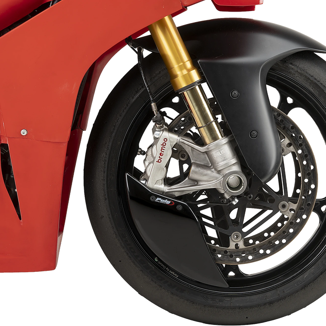 Puig Aero Wheel Deflector for Ducati Panigale V4R (2025) – Black (am Motorrad)