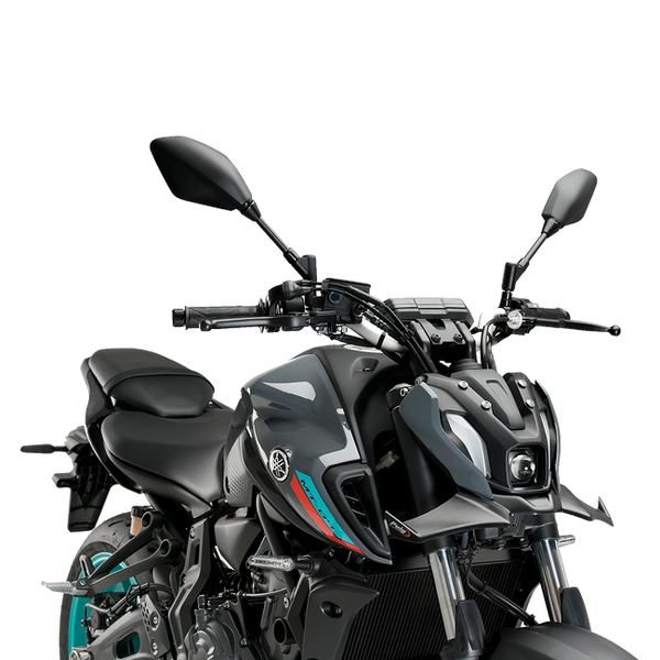 Puig Naked Frontal Winglets for Yamaha MT-07 Pure (2023–2024) – Matt black (am Motorrad)