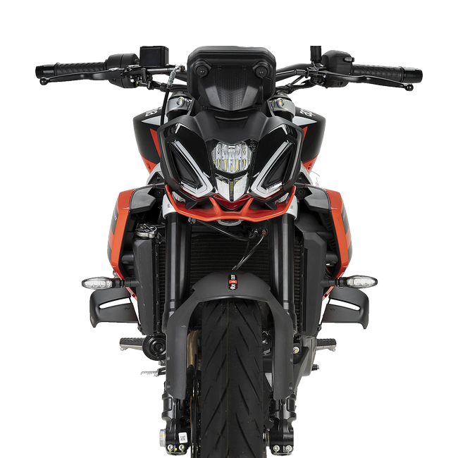 Puig D12 Winglets for Aprilia Tuono 457 (2025–2026) – Matt black (am Motorrad)