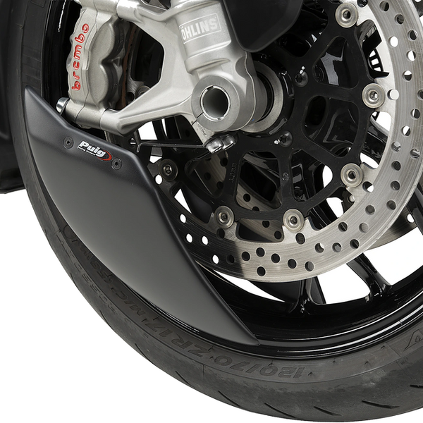 Puig Aero Wheel Deflector for Ducati Panigale V2 S (2025–2026) – Matt black (am Motorrad)