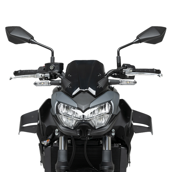 Puig D12 Winglets for Kawasaki Z650 (2020–2026) – Matt black (am Motorrad)