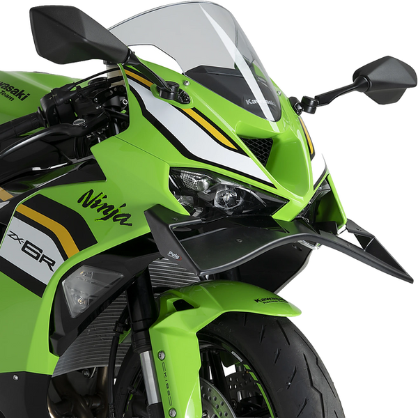 Puig GP Frontal Spoiler Winglet for Kawasaki ZX-6R Ninja (2024–2026) – Matt black (am Motorrad)