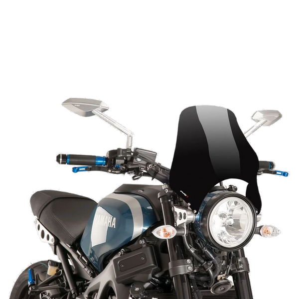 Puig Naked Windscreen for Yamaha XSR900 (2016–2019) – Black (am Motorrad)