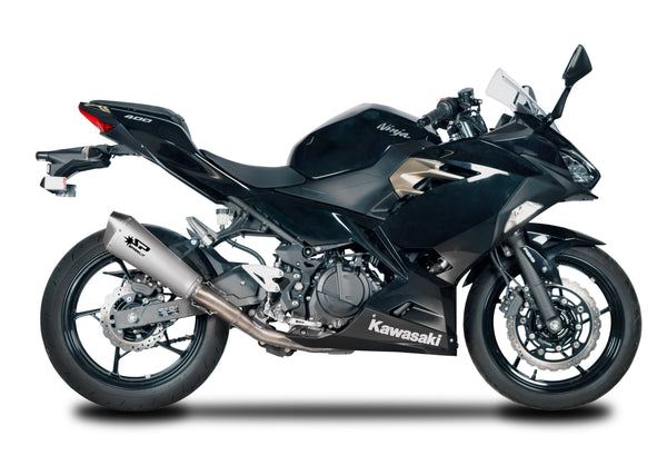 Spark Exhaust Konix full system stainless steel titanium Kawasaki Ninja 400 2018-2023 GKA8823T