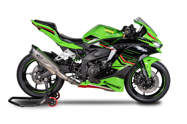 Spark Exhaust Force EVO stainless full system exhaust on Kawasaki ZX-4RR