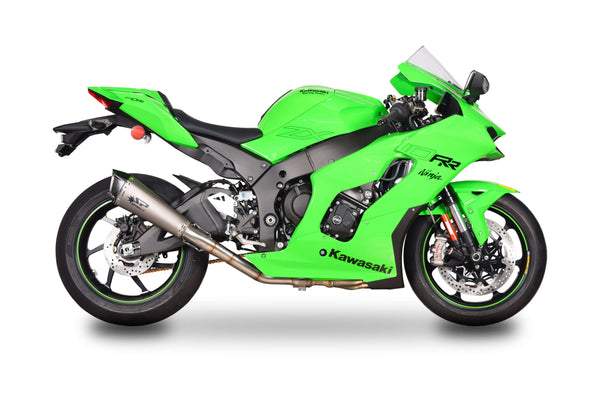 Spark Exhaust Konix EVO titanium slip-on silencer with carbon cap for Kawasaki ZX-10 R/RR 2021-2026