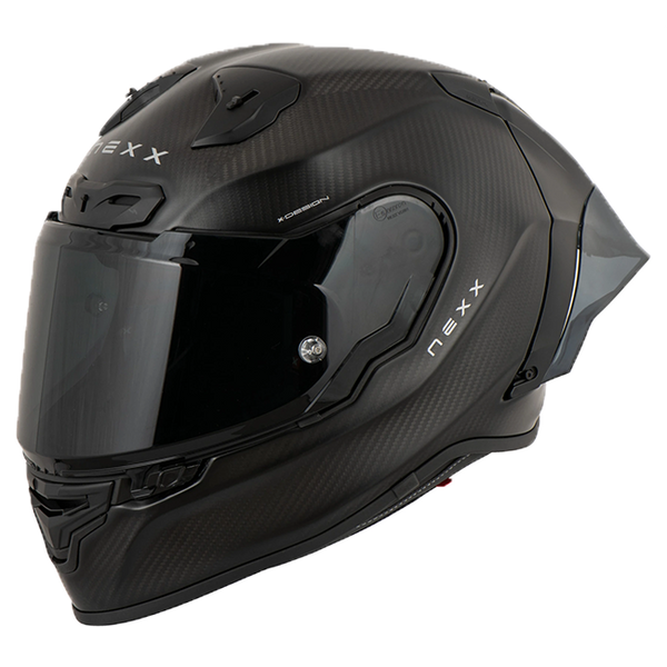 Nexx X.R3R Zero Pro 2 full-face helmet in natural carbon matte black finish