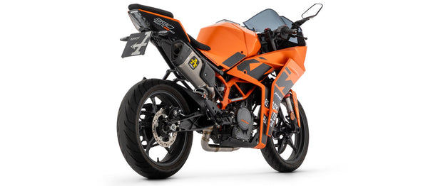 Arrow Competition full exhaust system stainless steel titanium carbon KTM RC 390 2022–2025 71229PTZ