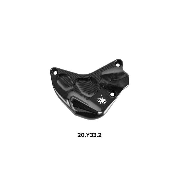 Spider Racing black anodised aluminium engine cover guard for Yamaha YZF-R1/M 2015-2026