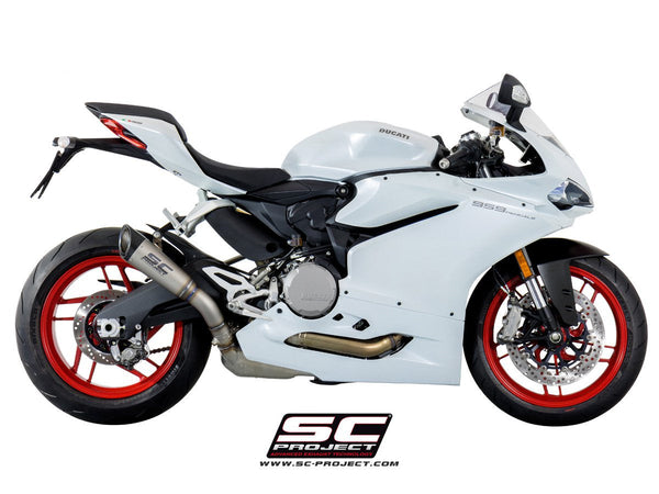 SC-Project RACE S1 titanium slip-on silencer with carbon end-cap for Ducati Panigale 959