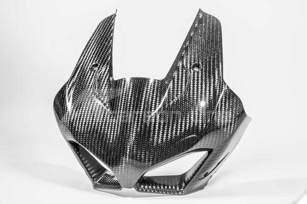 AP Carbon Line 400g twill carbon SBK front fairing mask for Ducati Panigale V4 V4S V4R 2022-2024