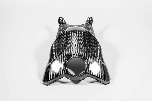 AP Carbon Line SBK tank cover in 400g twill carbon for Ducati Panigale V4/S/R 2022-2024