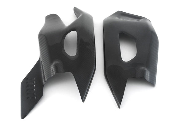 Fullsix carbon swingarm covers for Yamaha YZF-R1/M RN32 RN49 RN65 2015-2026 in 245 twill weave