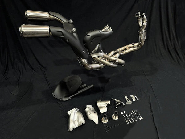 Vandemon High Titanium full exhaust system high mount for Ducati Panigale V4 V4 S V4 R 2018-2024