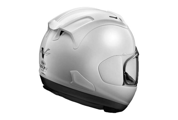 Arai RX-7V Evo full-face helmet in glossy Diamond White finish