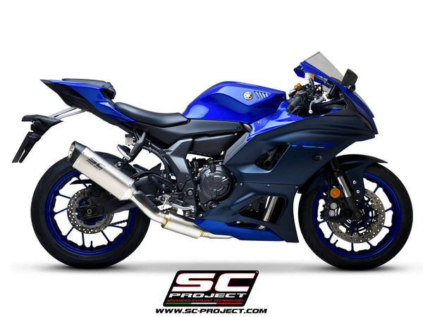 SC-Project STREET SC1-S full exhaust system on Yamaha YZF-R7, carbon silencer