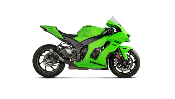 Akrapovic Slip-On Line titanium silencer Kawasaki ZX-10 R/RR 2021-2025 black powder-coated